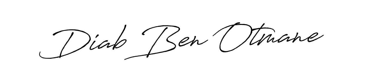 Also we have Diab Ben Otmane name is the best signature style. Create professional handwritten signature collection using Antro_Vectra_Bolder autograph style. Diab Ben Otmane signature style 7 images and pictures png