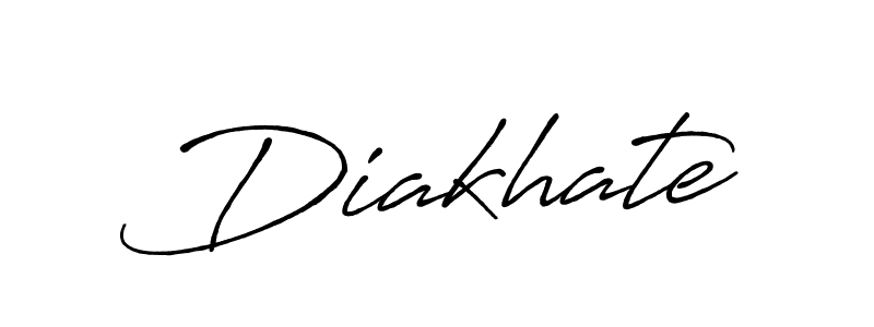 How to make Diakhate signature? Antro_Vectra_Bolder is a professional autograph style. Create handwritten signature for Diakhate name. Diakhate signature style 7 images and pictures png