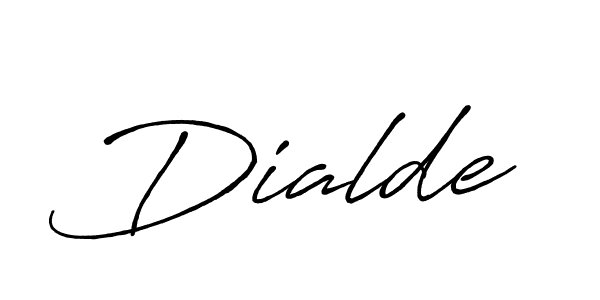 Make a beautiful signature design for name Dialde. With this signature (Antro_Vectra_Bolder) style, you can create a handwritten signature for free. Dialde signature style 7 images and pictures png