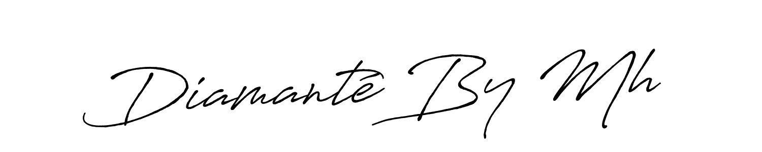 if you are searching for the best signature style for your name Diamanté By Mh. so please give up your signature search. here we have designed multiple signature styles  using Antro_Vectra_Bolder. Diamanté By Mh signature style 7 images and pictures png