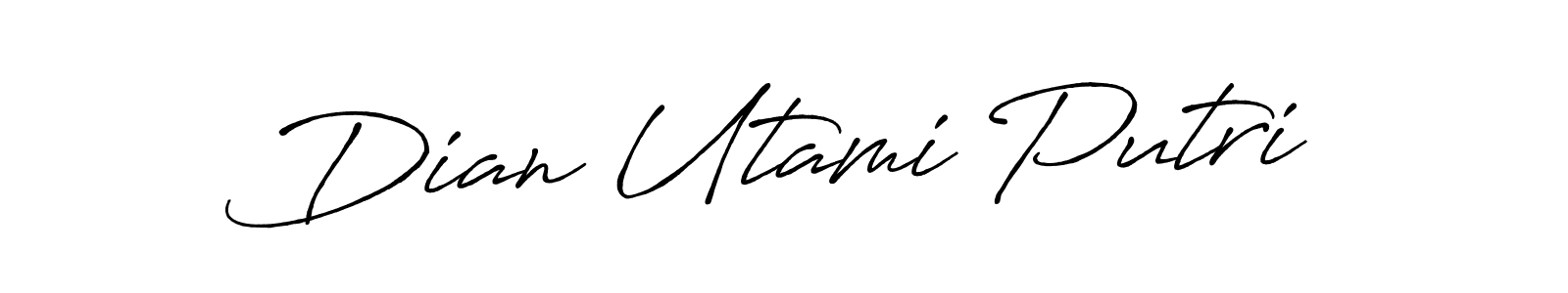 Use a signature maker to create a handwritten signature online. With this signature software, you can design (Antro_Vectra_Bolder) your own signature for name Dian Utami Putri. Dian Utami Putri signature style 7 images and pictures png