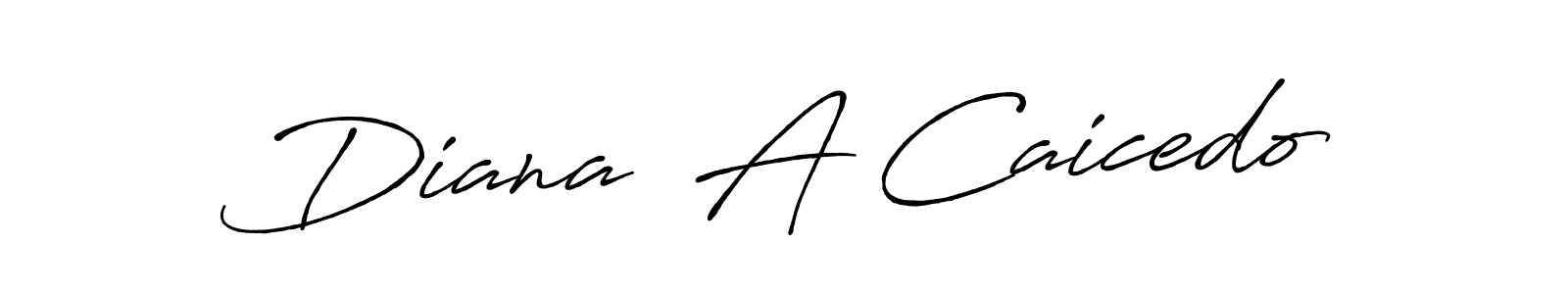 The best way (Antro_Vectra_Bolder) to make a short signature is to pick only two or three words in your name. The name Diana  A Caicedo include a total of six letters. For converting this name. Diana  A Caicedo signature style 7 images and pictures png