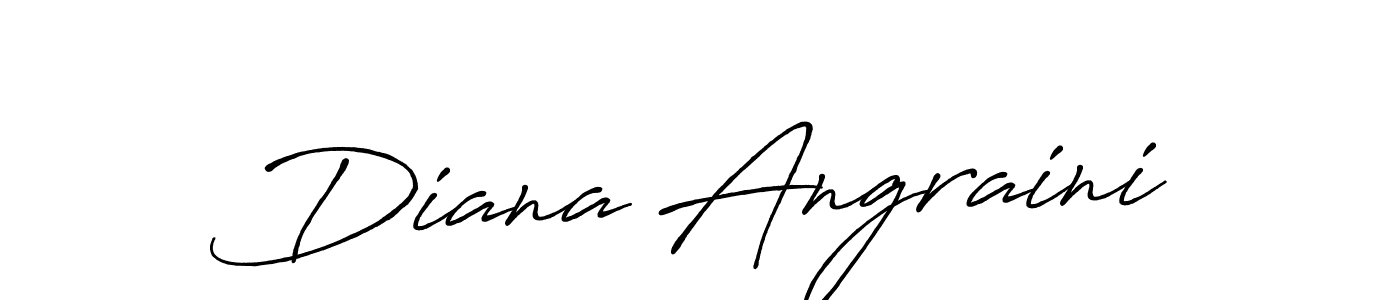Create a beautiful signature design for name Diana Angraini. With this signature (Antro_Vectra_Bolder) fonts, you can make a handwritten signature for free. Diana Angraini signature style 7 images and pictures png