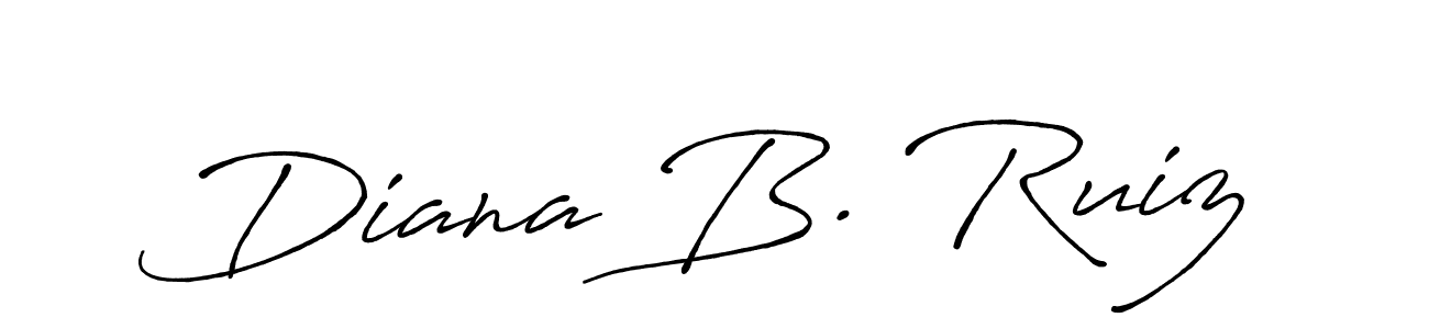 You should practise on your own different ways (Antro_Vectra_Bolder) to write your name (Diana B. Ruiz) in signature. don't let someone else do it for you. Diana B. Ruiz signature style 7 images and pictures png