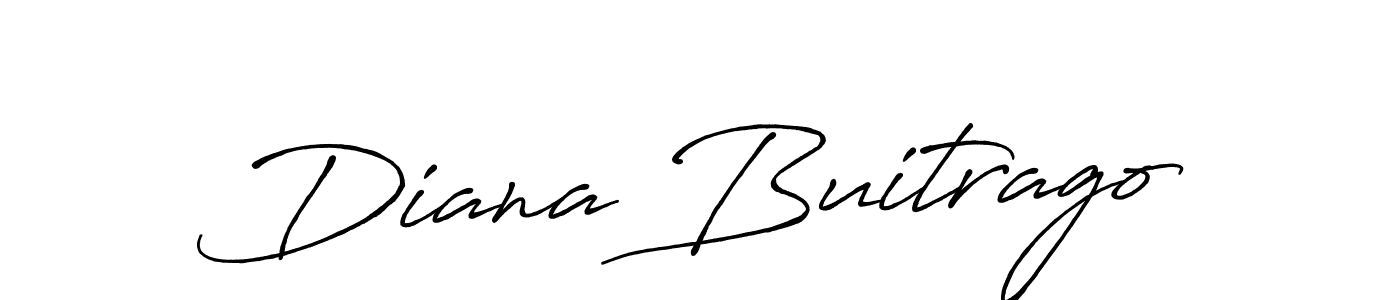 Antro_Vectra_Bolder is a professional signature style that is perfect for those who want to add a touch of class to their signature. It is also a great choice for those who want to make their signature more unique. Get Diana Buitrago name to fancy signature for free. Diana Buitrago signature style 7 images and pictures png