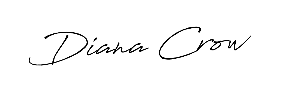 Make a beautiful signature design for name Diana Crow. With this signature (Antro_Vectra_Bolder) style, you can create a handwritten signature for free. Diana Crow signature style 7 images and pictures png