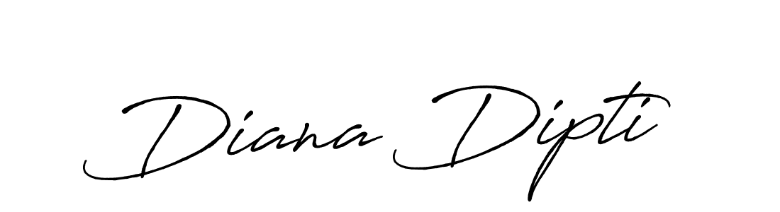 Design your own signature with our free online signature maker. With this signature software, you can create a handwritten (Antro_Vectra_Bolder) signature for name Diana Dipti. Diana Dipti signature style 7 images and pictures png