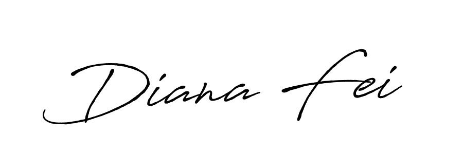 Diana Fei stylish signature style. Best Handwritten Sign (Antro_Vectra_Bolder) for my name. Handwritten Signature Collection Ideas for my name Diana Fei. Diana Fei signature style 7 images and pictures png