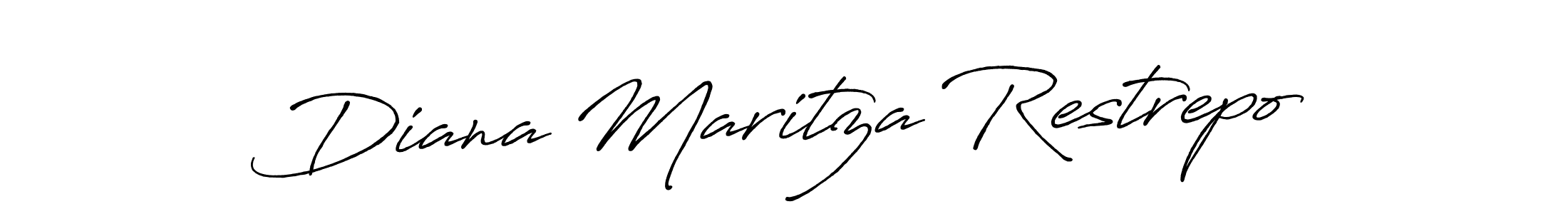 Diana Maritza Restrepo stylish signature style. Best Handwritten Sign (Antro_Vectra_Bolder) for my name. Handwritten Signature Collection Ideas for my name Diana Maritza Restrepo. Diana Maritza Restrepo signature style 7 images and pictures png