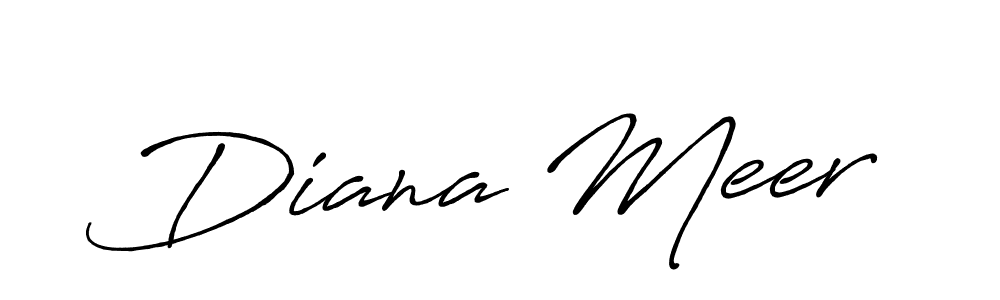 How to make Diana Meer name signature. Use Antro_Vectra_Bolder style for creating short signs online. This is the latest handwritten sign. Diana Meer signature style 7 images and pictures png