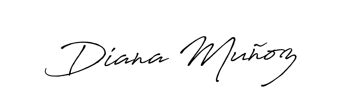 Also we have Diana Muñoz name is the best signature style. Create professional handwritten signature collection using Antro_Vectra_Bolder autograph style. Diana Muñoz signature style 7 images and pictures png