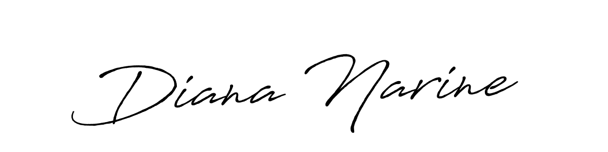 Use a signature maker to create a handwritten signature online. With this signature software, you can design (Antro_Vectra_Bolder) your own signature for name Diana Narine. Diana Narine signature style 7 images and pictures png