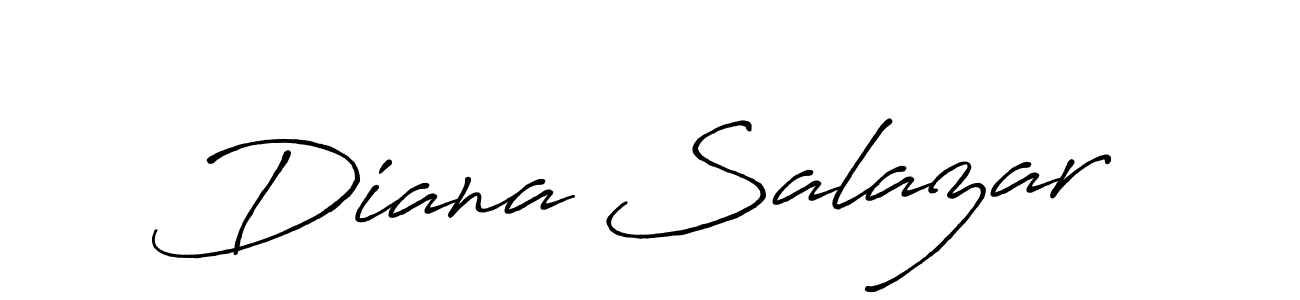 Diana Salazar stylish signature style. Best Handwritten Sign (Antro_Vectra_Bolder) for my name. Handwritten Signature Collection Ideas for my name Diana Salazar. Diana Salazar signature style 7 images and pictures png
