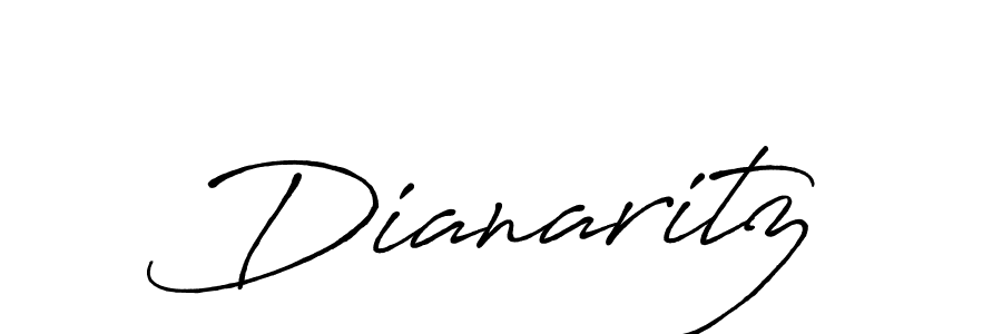 Design your own signature with our free online signature maker. With this signature software, you can create a handwritten (Antro_Vectra_Bolder) signature for name Dianaritz. Dianaritz signature style 7 images and pictures png