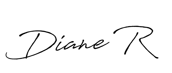 Also You can easily find your signature by using the search form. We will create Diane R name handwritten signature images for you free of cost using Antro_Vectra_Bolder sign style. Diane R signature style 7 images and pictures png