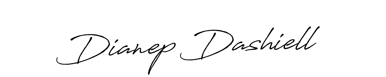 Make a beautiful signature design for name Dianep Dashiell. With this signature (Antro_Vectra_Bolder) style, you can create a handwritten signature for free. Dianep Dashiell signature style 7 images and pictures png