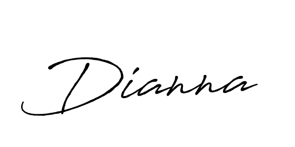 Make a beautiful signature design for name Dianna. With this signature (Antro_Vectra_Bolder) style, you can create a handwritten signature for free. Dianna signature style 7 images and pictures png