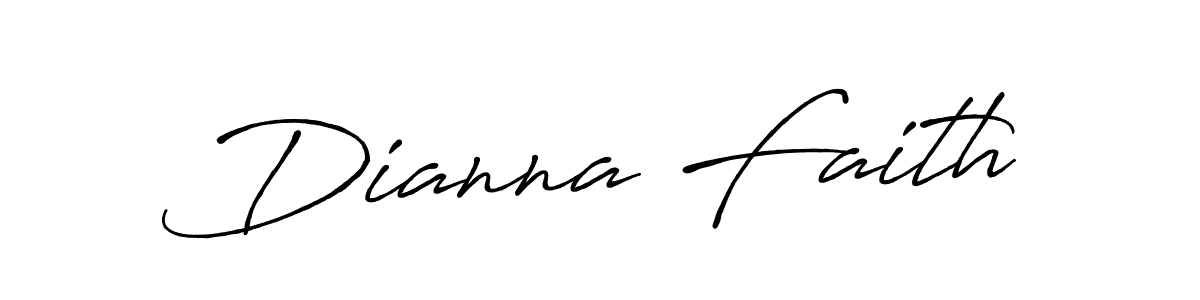 Dianna Faith stylish signature style. Best Handwritten Sign (Antro_Vectra_Bolder) for my name. Handwritten Signature Collection Ideas for my name Dianna Faith. Dianna Faith signature style 7 images and pictures png