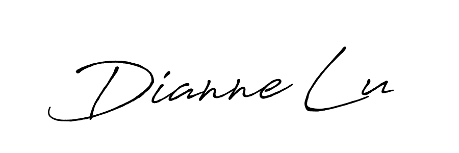 Design your own signature with our free online signature maker. With this signature software, you can create a handwritten (Antro_Vectra_Bolder) signature for name Dianne Lu. Dianne Lu signature style 7 images and pictures png