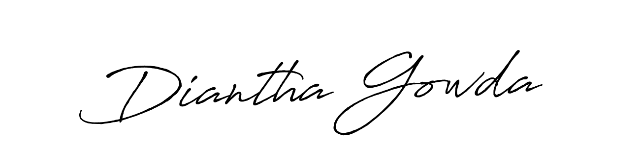 How to Draw Diantha Gowda signature style? Antro_Vectra_Bolder is a latest design signature styles for name Diantha Gowda. Diantha Gowda signature style 7 images and pictures png