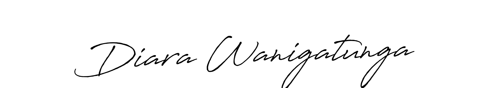 Make a beautiful signature design for name Diara Wanigatunga. With this signature (Antro_Vectra_Bolder) style, you can create a handwritten signature for free. Diara Wanigatunga signature style 7 images and pictures png