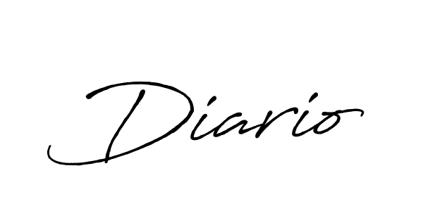 Create a beautiful signature design for name Diario. With this signature (Antro_Vectra_Bolder) fonts, you can make a handwritten signature for free. Diario signature style 7 images and pictures png