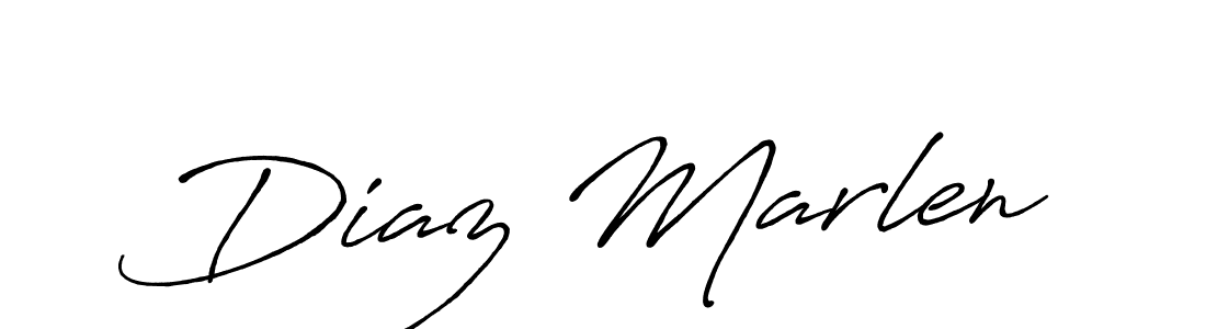 How to make Diaz Marlen name signature. Use Antro_Vectra_Bolder style for creating short signs online. This is the latest handwritten sign. Diaz Marlen signature style 7 images and pictures png