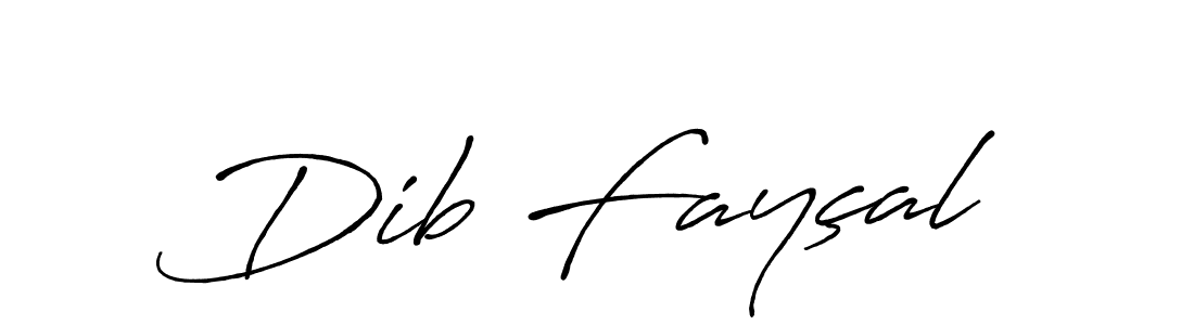 Design your own signature with our free online signature maker. With this signature software, you can create a handwritten (Antro_Vectra_Bolder) signature for name Dib Fayçal. Dib Fayçal signature style 7 images and pictures png