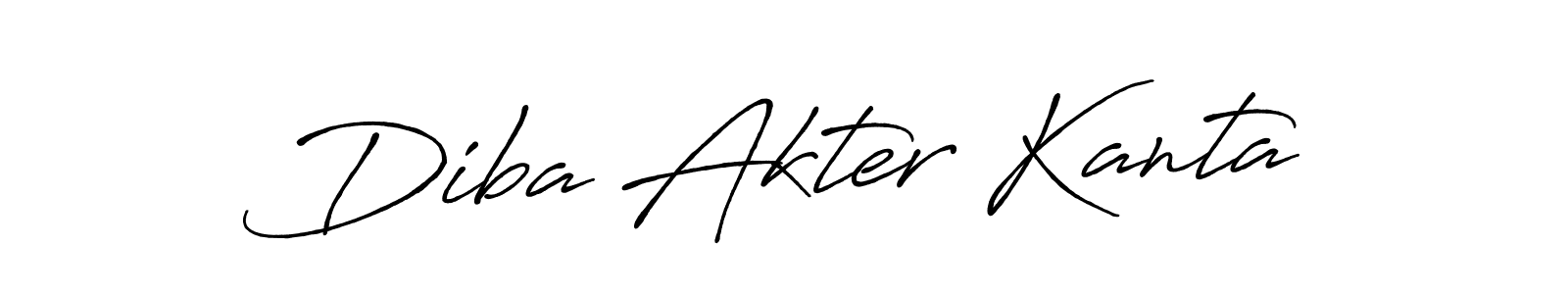 The best way (Antro_Vectra_Bolder) to make a short signature is to pick only two or three words in your name. The name Diba Akter Kanta include a total of six letters. For converting this name. Diba Akter Kanta signature style 7 images and pictures png