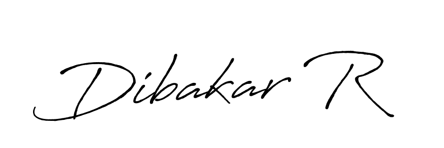 Create a beautiful signature design for name Dibakar R. With this signature (Antro_Vectra_Bolder) fonts, you can make a handwritten signature for free. Dibakar R signature style 7 images and pictures png