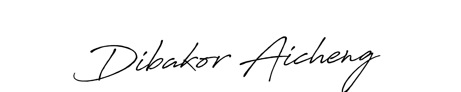 Antro_Vectra_Bolder is a professional signature style that is perfect for those who want to add a touch of class to their signature. It is also a great choice for those who want to make their signature more unique. Get Dibakor Aicheng name to fancy signature for free. Dibakor Aicheng signature style 7 images and pictures png