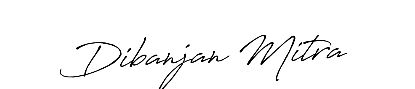 Create a beautiful signature design for name Dibanjan Mitra. With this signature (Antro_Vectra_Bolder) fonts, you can make a handwritten signature for free. Dibanjan Mitra signature style 7 images and pictures png
