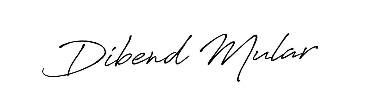 Create a beautiful signature design for name Dibend Mular. With this signature (Antro_Vectra_Bolder) fonts, you can make a handwritten signature for free. Dibend Mular signature style 7 images and pictures png