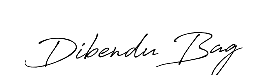 Dibendu Bag stylish signature style. Best Handwritten Sign (Antro_Vectra_Bolder) for my name. Handwritten Signature Collection Ideas for my name Dibendu Bag. Dibendu Bag signature style 7 images and pictures png