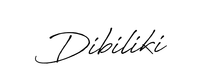Design your own signature with our free online signature maker. With this signature software, you can create a handwritten (Antro_Vectra_Bolder) signature for name Dibiliki. Dibiliki signature style 7 images and pictures png