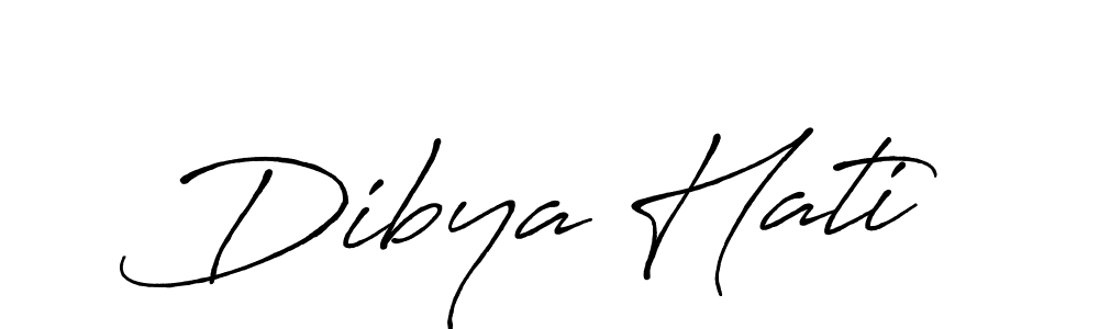 How to make Dibya Hati signature? Antro_Vectra_Bolder is a professional autograph style. Create handwritten signature for Dibya Hati name. Dibya Hati signature style 7 images and pictures png