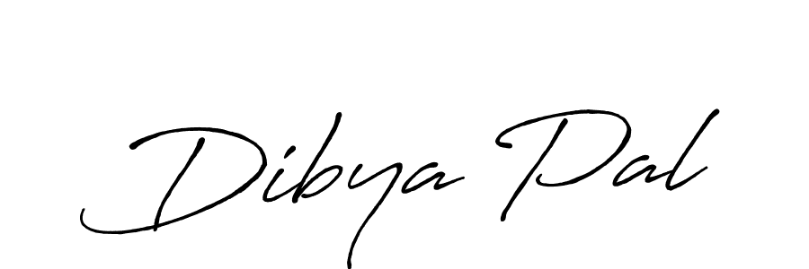 Create a beautiful signature design for name Dibya Pal. With this signature (Antro_Vectra_Bolder) fonts, you can make a handwritten signature for free. Dibya Pal signature style 7 images and pictures png