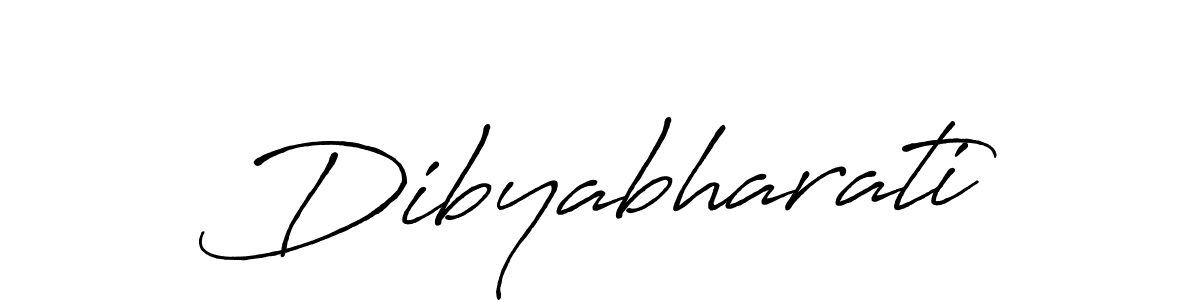 Use a signature maker to create a handwritten signature online. With this signature software, you can design (Antro_Vectra_Bolder) your own signature for name Dibyabharati. Dibyabharati signature style 7 images and pictures png