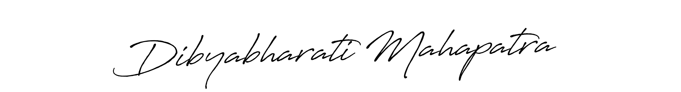 Make a beautiful signature design for name Dibyabharati Mahapatra. With this signature (Antro_Vectra_Bolder) style, you can create a handwritten signature for free. Dibyabharati Mahapatra signature style 7 images and pictures png