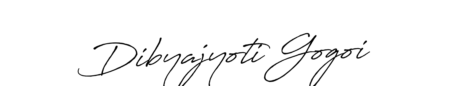 Create a beautiful signature design for name Dibyajyoti Gogoi. With this signature (Antro_Vectra_Bolder) fonts, you can make a handwritten signature for free. Dibyajyoti Gogoi signature style 7 images and pictures png