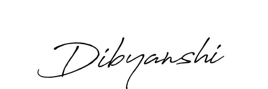 Design your own signature with our free online signature maker. With this signature software, you can create a handwritten (Antro_Vectra_Bolder) signature for name Dibyanshi. Dibyanshi signature style 7 images and pictures png