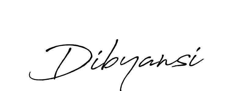 Use a signature maker to create a handwritten signature online. With this signature software, you can design (Antro_Vectra_Bolder) your own signature for name Dibyansi. Dibyansi signature style 7 images and pictures png