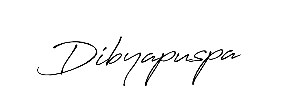 Make a beautiful signature design for name Dibyapuspa. With this signature (Antro_Vectra_Bolder) style, you can create a handwritten signature for free. Dibyapuspa signature style 7 images and pictures png