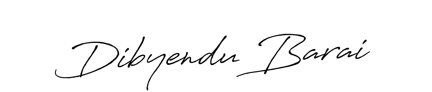 Use a signature maker to create a handwritten signature online. With this signature software, you can design (Antro_Vectra_Bolder) your own signature for name Dibyendu Barai. Dibyendu Barai signature style 7 images and pictures png