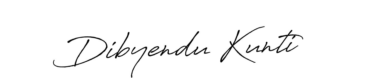 Dibyendu Kunti stylish signature style. Best Handwritten Sign (Antro_Vectra_Bolder) for my name. Handwritten Signature Collection Ideas for my name Dibyendu Kunti. Dibyendu Kunti signature style 7 images and pictures png