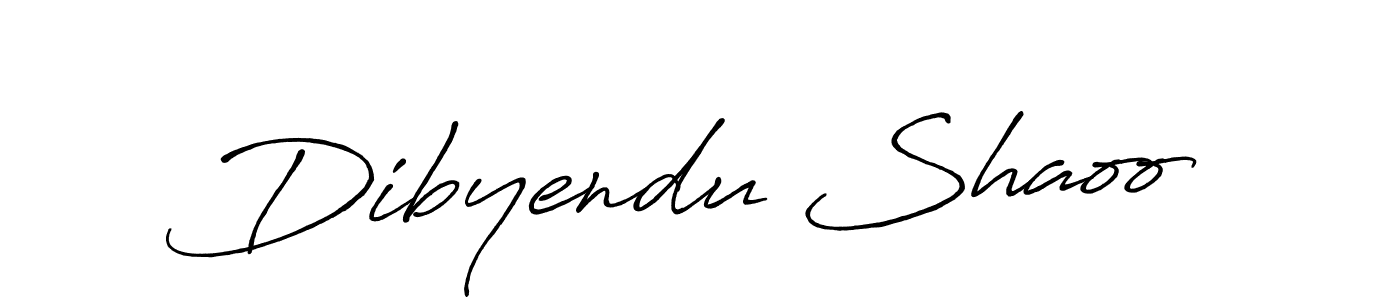 How to make Dibyendu Shaoo signature? Antro_Vectra_Bolder is a professional autograph style. Create handwritten signature for Dibyendu Shaoo name. Dibyendu Shaoo signature style 7 images and pictures png