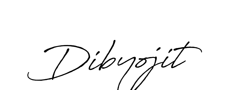 How to make Dibyojit signature? Antro_Vectra_Bolder is a professional autograph style. Create handwritten signature for Dibyojit name. Dibyojit signature style 7 images and pictures png