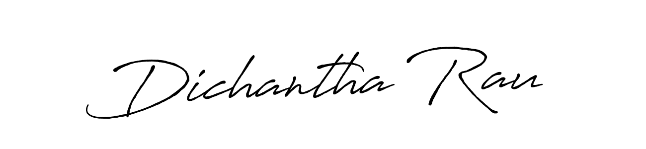 Use a signature maker to create a handwritten signature online. With this signature software, you can design (Antro_Vectra_Bolder) your own signature for name Dichantha Rau. Dichantha Rau signature style 7 images and pictures png