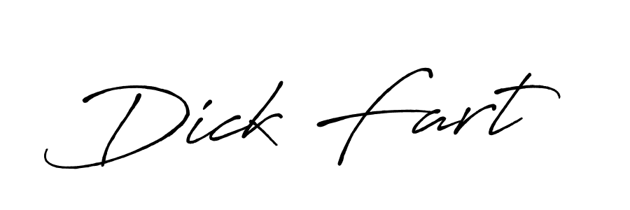 How to make Dick Fart name signature. Use Antro_Vectra_Bolder style for creating short signs online. This is the latest handwritten sign. Dick Fart signature style 7 images and pictures png