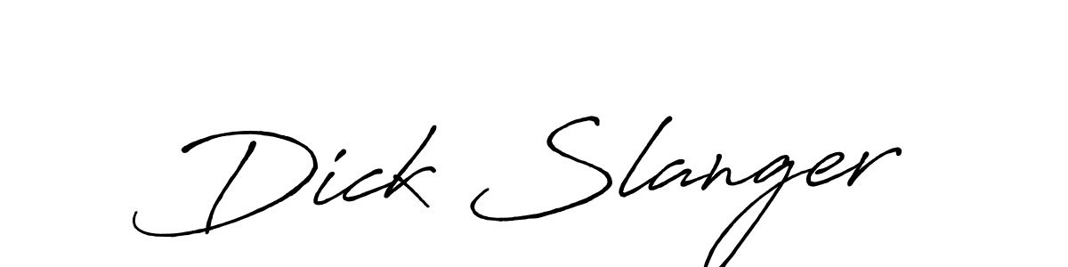 Make a beautiful signature design for name Dick Slanger. Use this online signature maker to create a handwritten signature for free. Dick Slanger signature style 7 images and pictures png